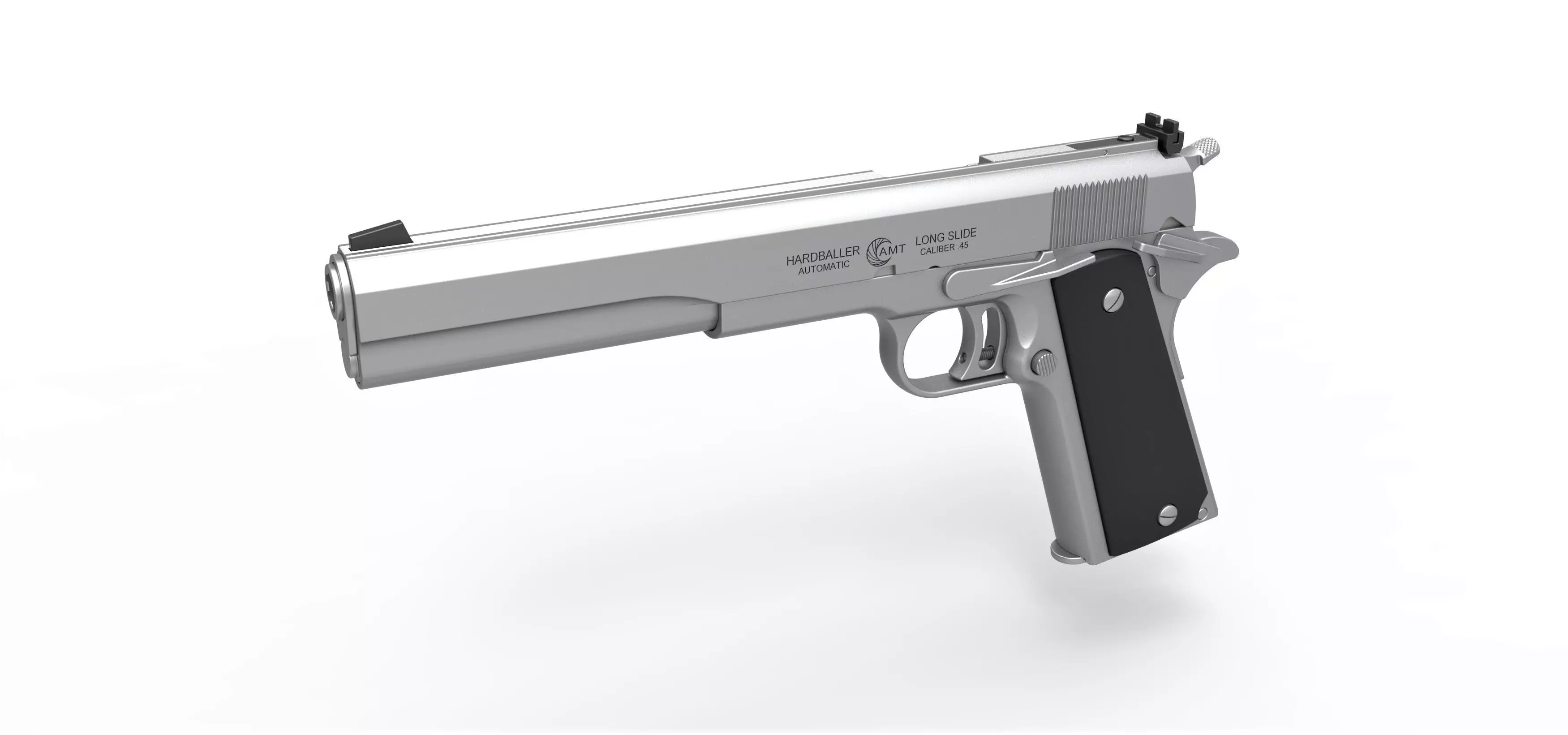 Pistol AMT Hardballer Long Slide 3D model