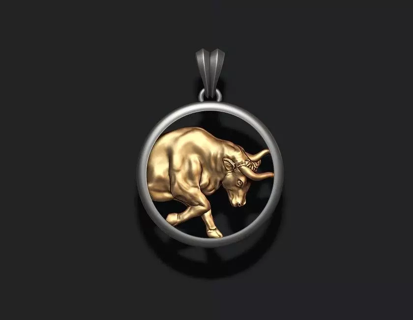 Horoscope Taurus Bull pendant 3D print model