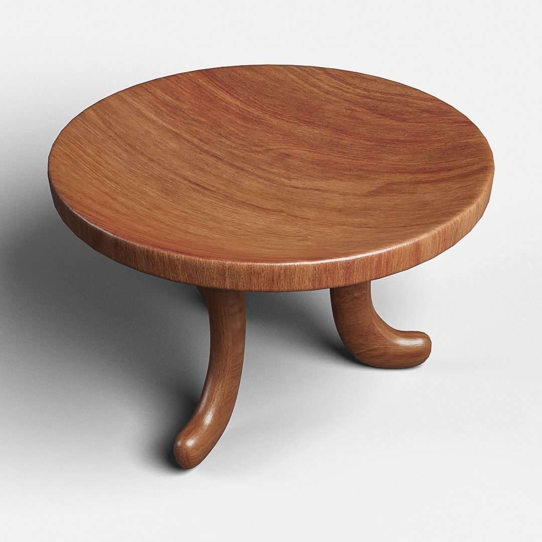 Berchuma chair Low-poly 3D model_1