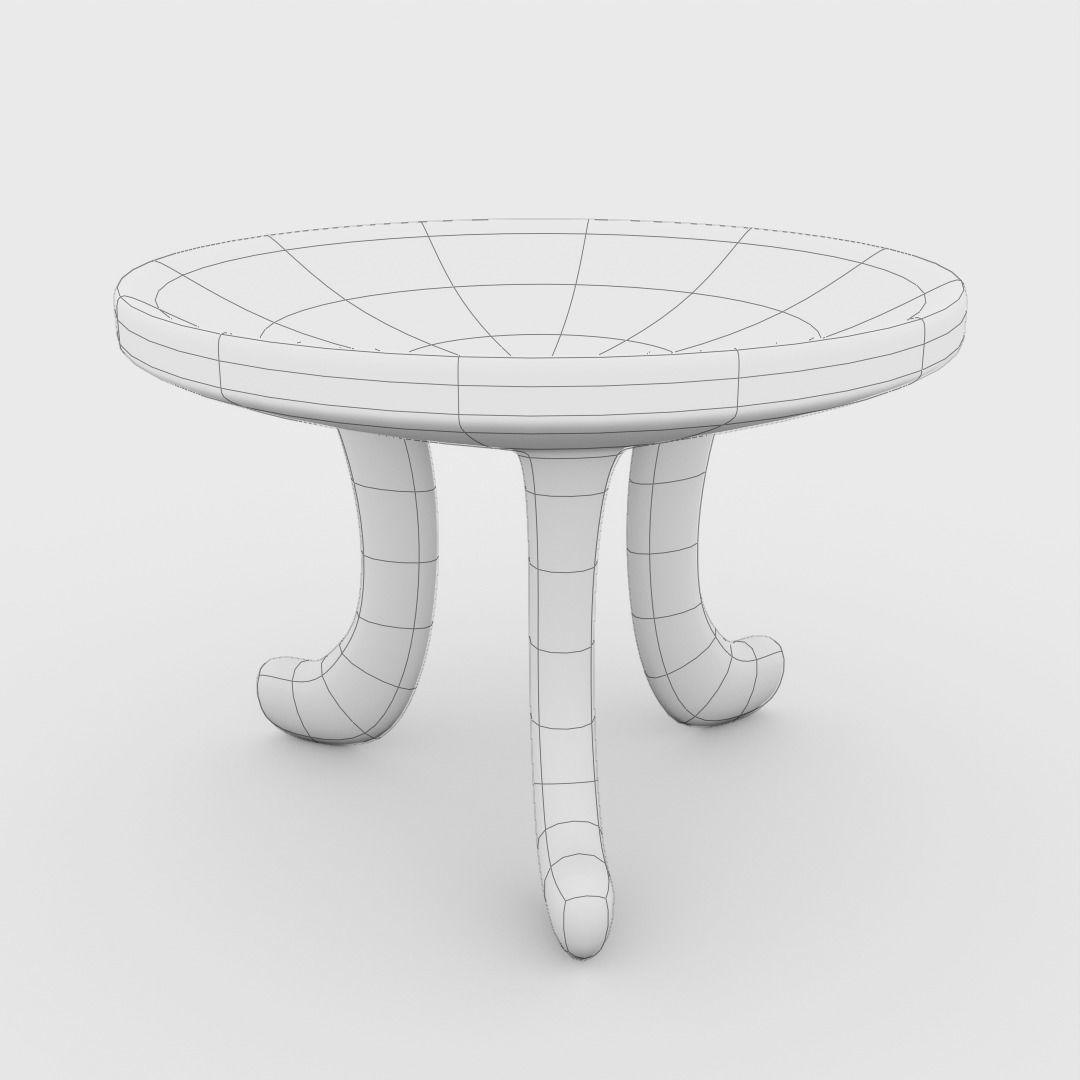 Berchuma chair Low-poly 3D model_2