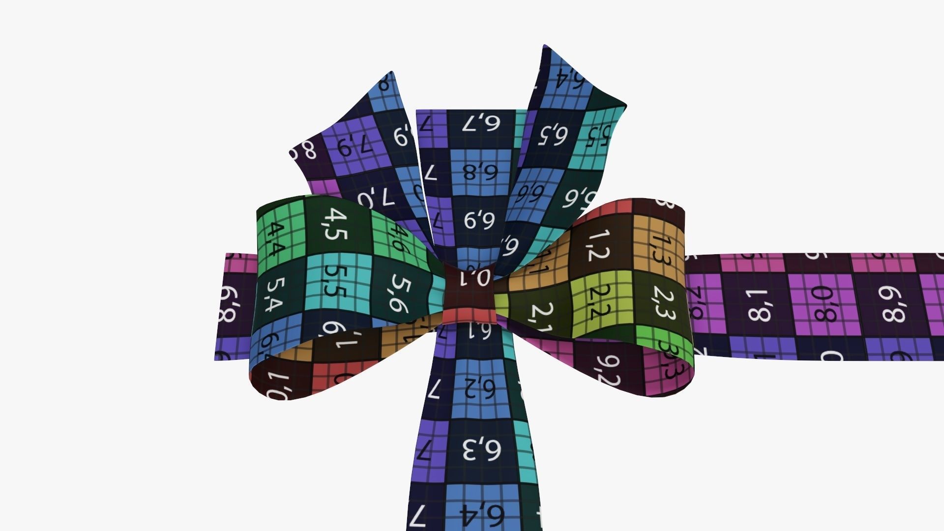 Wrapping bow 04 3D model_12