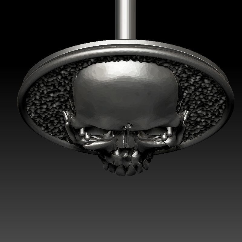 skull earrings studs 2 3D Model Collection_39