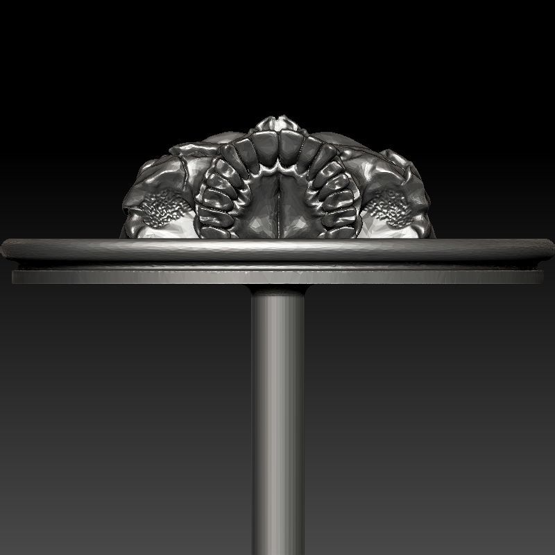 skull earrings studs 2 3D Model Collection_40