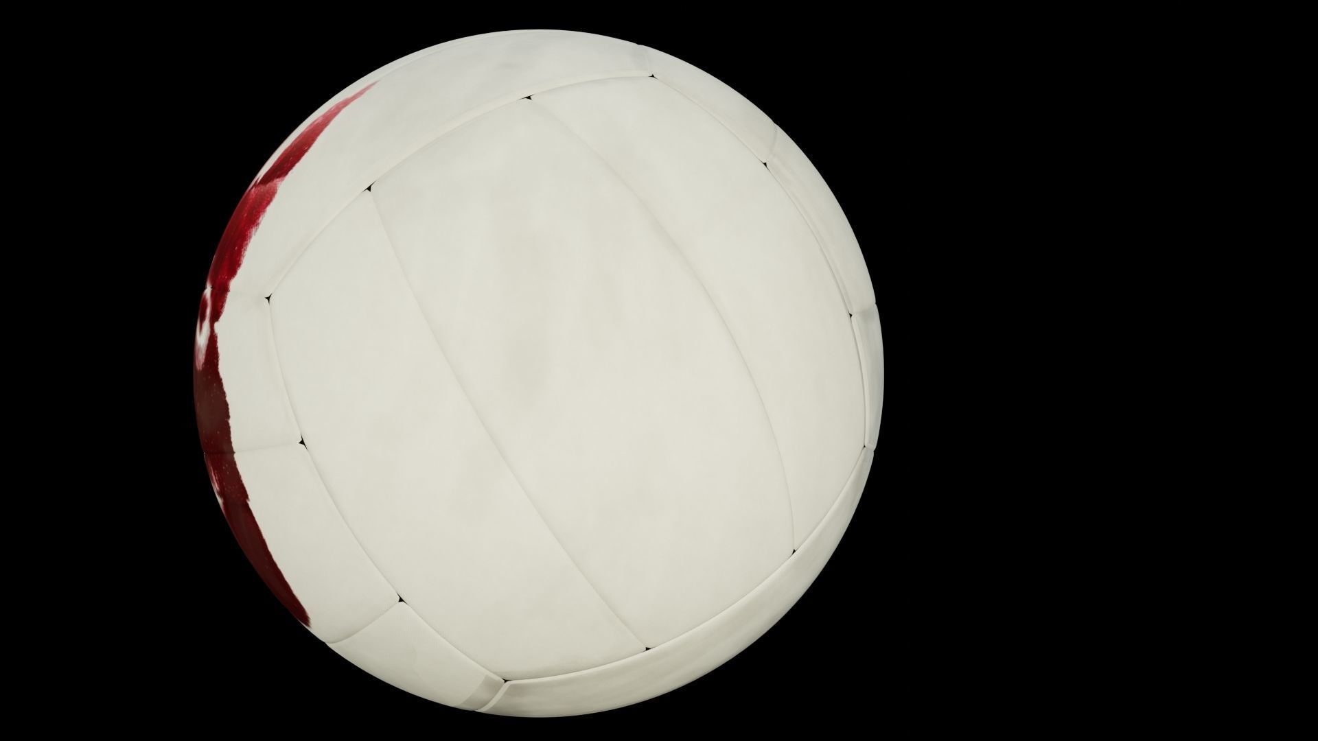 3d model of a Wilson volley ball Low-poly 3D model_11