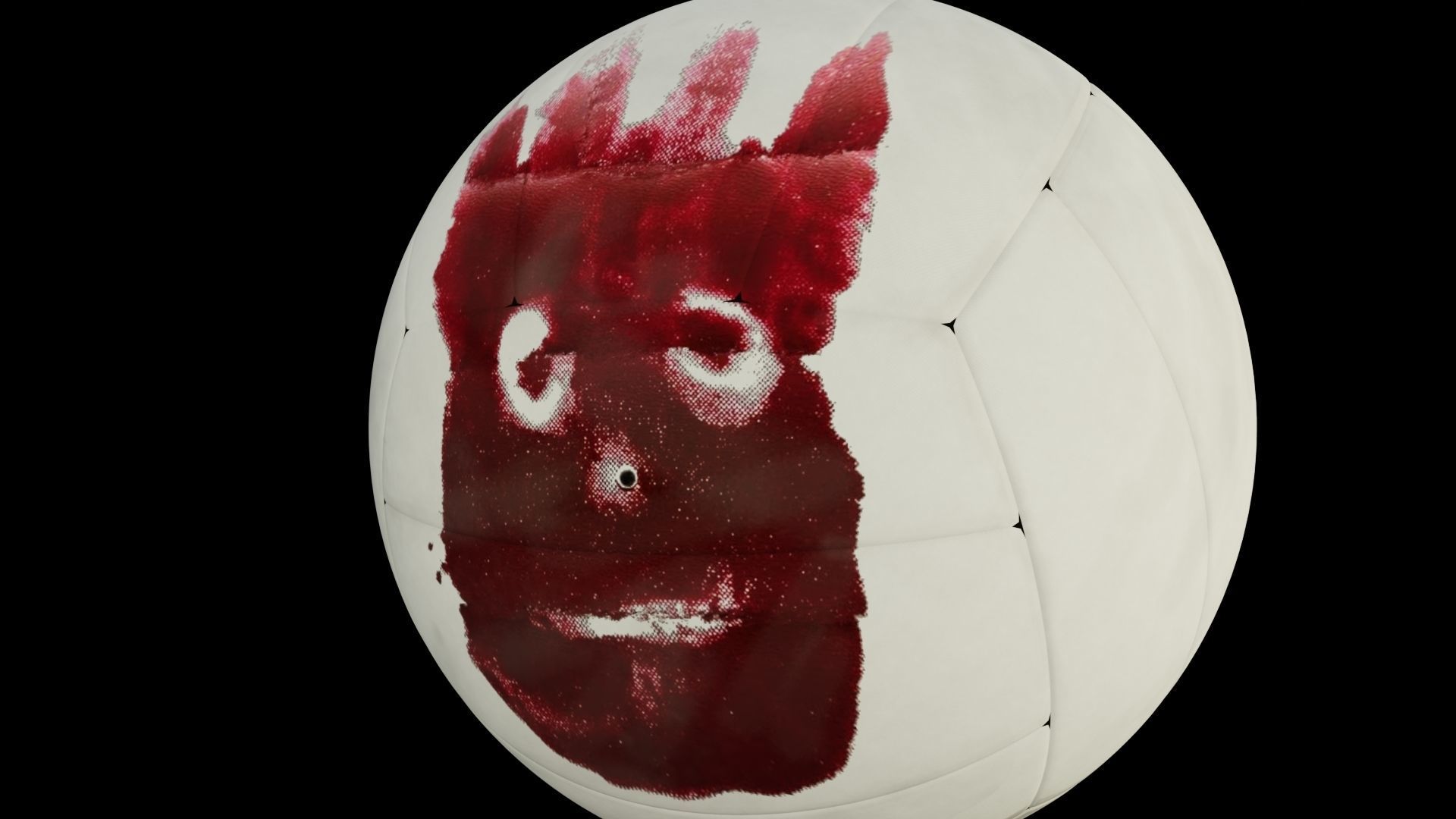 3d model of a Wilson volley ball Low-poly 3D model_4