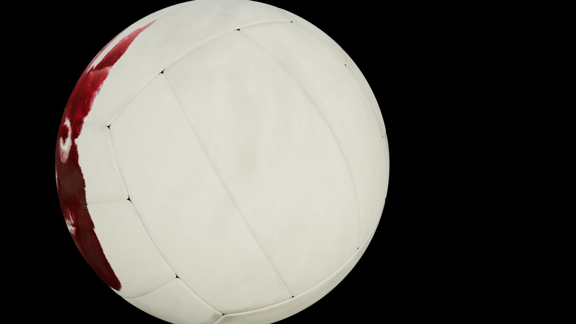 3d model of a Wilson volley ball Low-poly 3D model_5