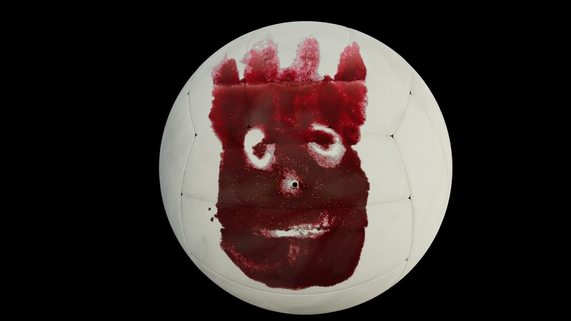 3d model of a Wilson volley ball Low-poly 3D model_8