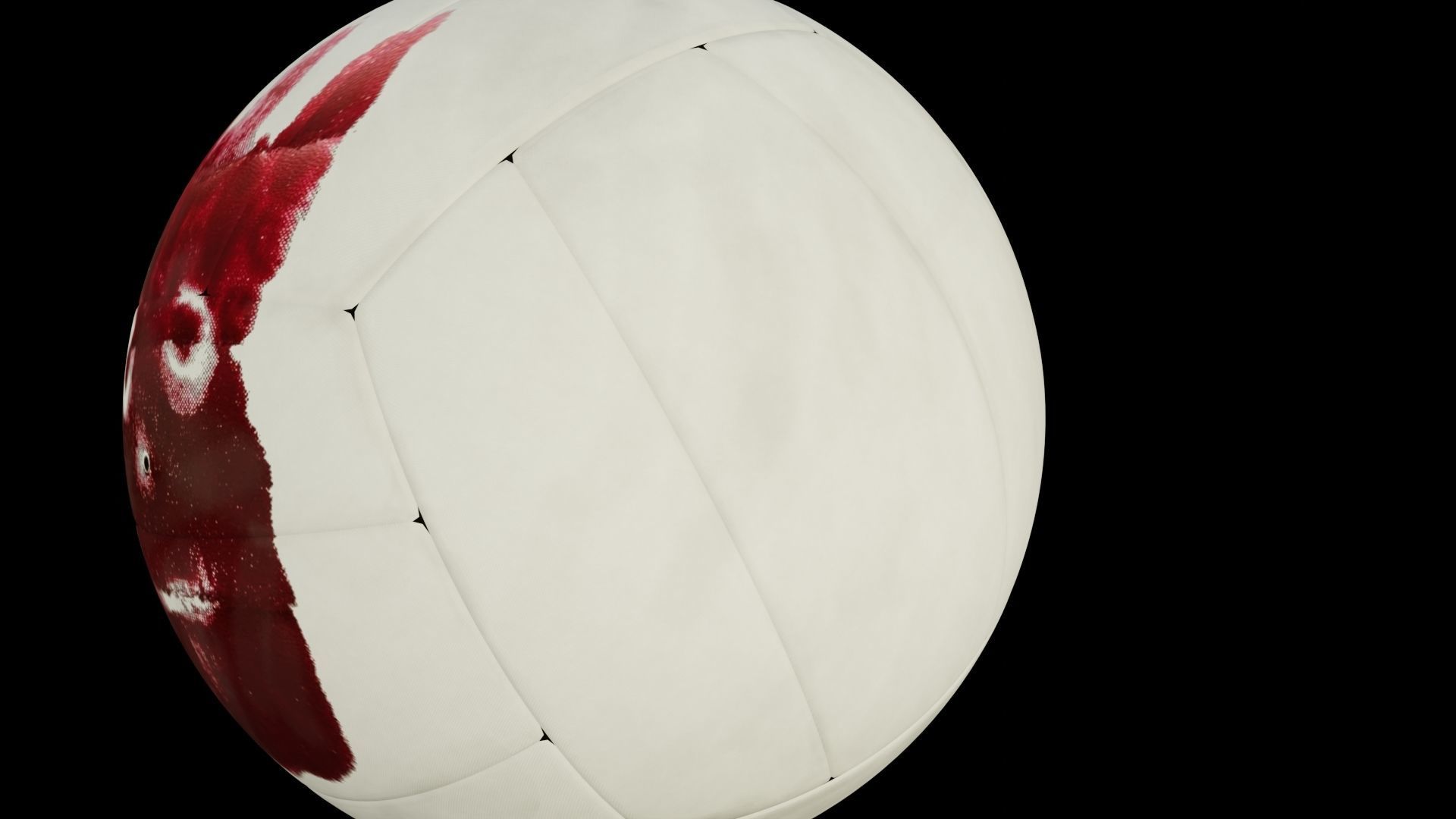 3d model of a Wilson volley ball Low-poly 3D model_3