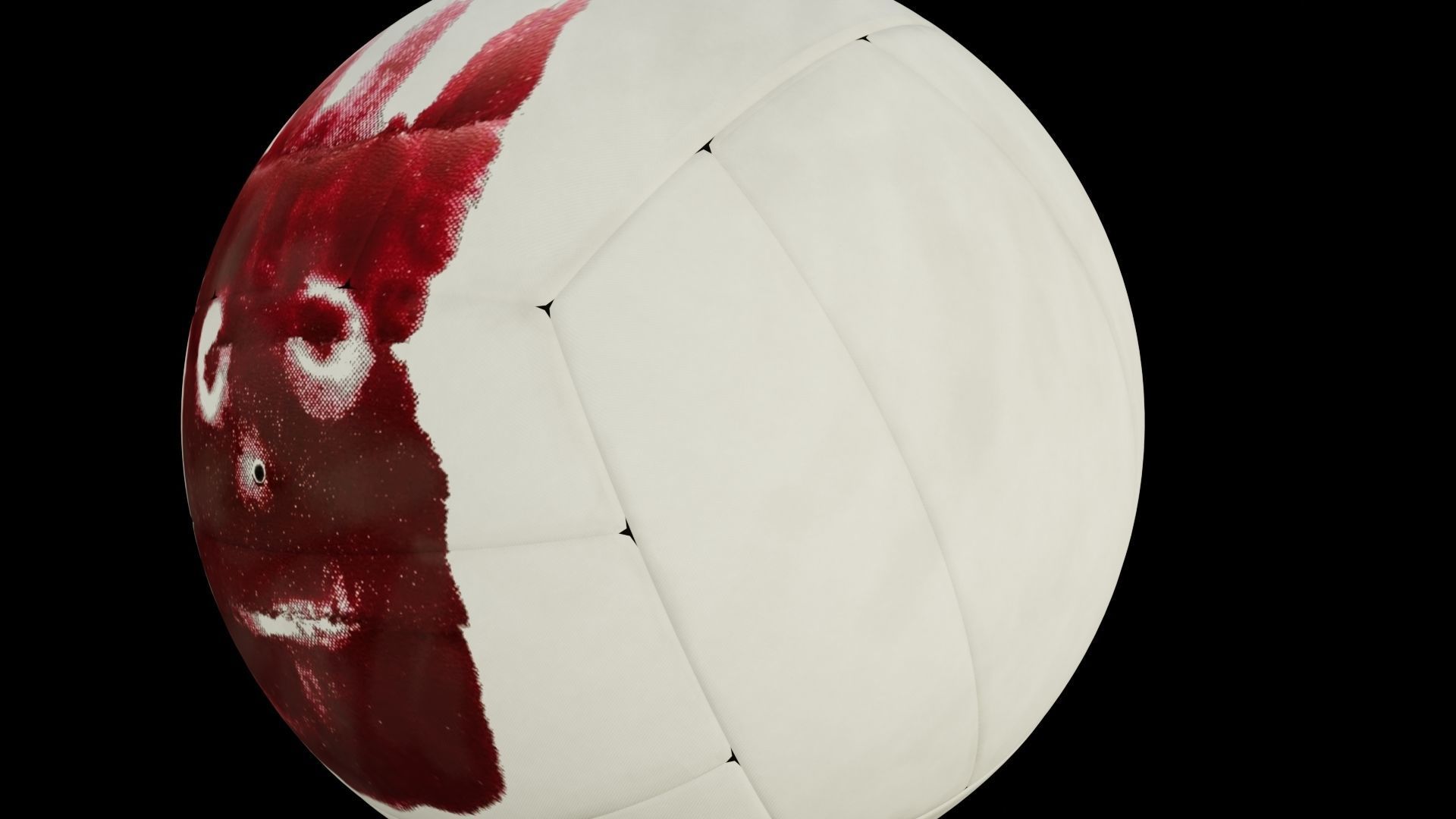 3d model of a Wilson volley ball Low-poly 3D model_7