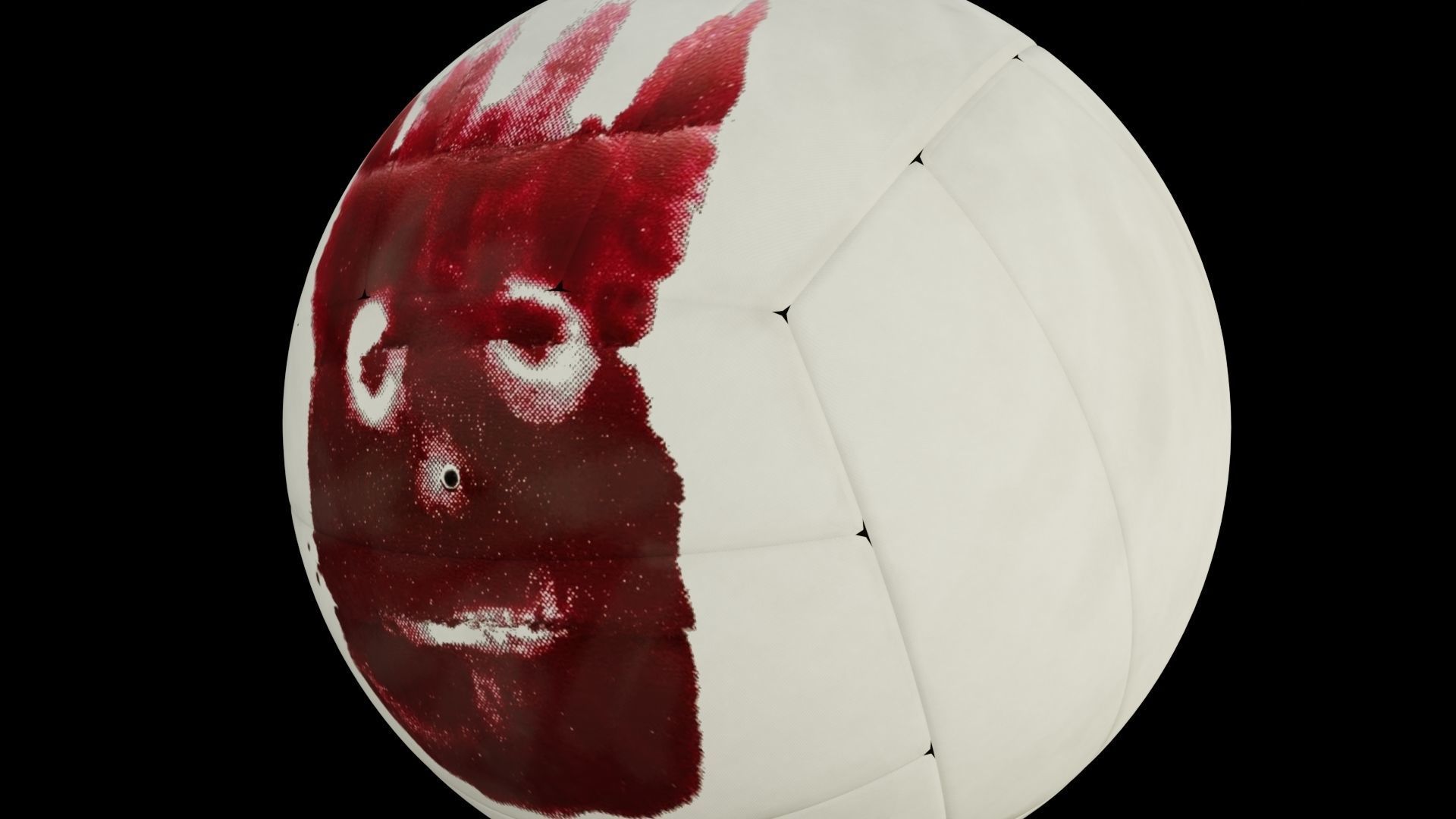 3d model of a Wilson volley ball Low-poly 3D model_2