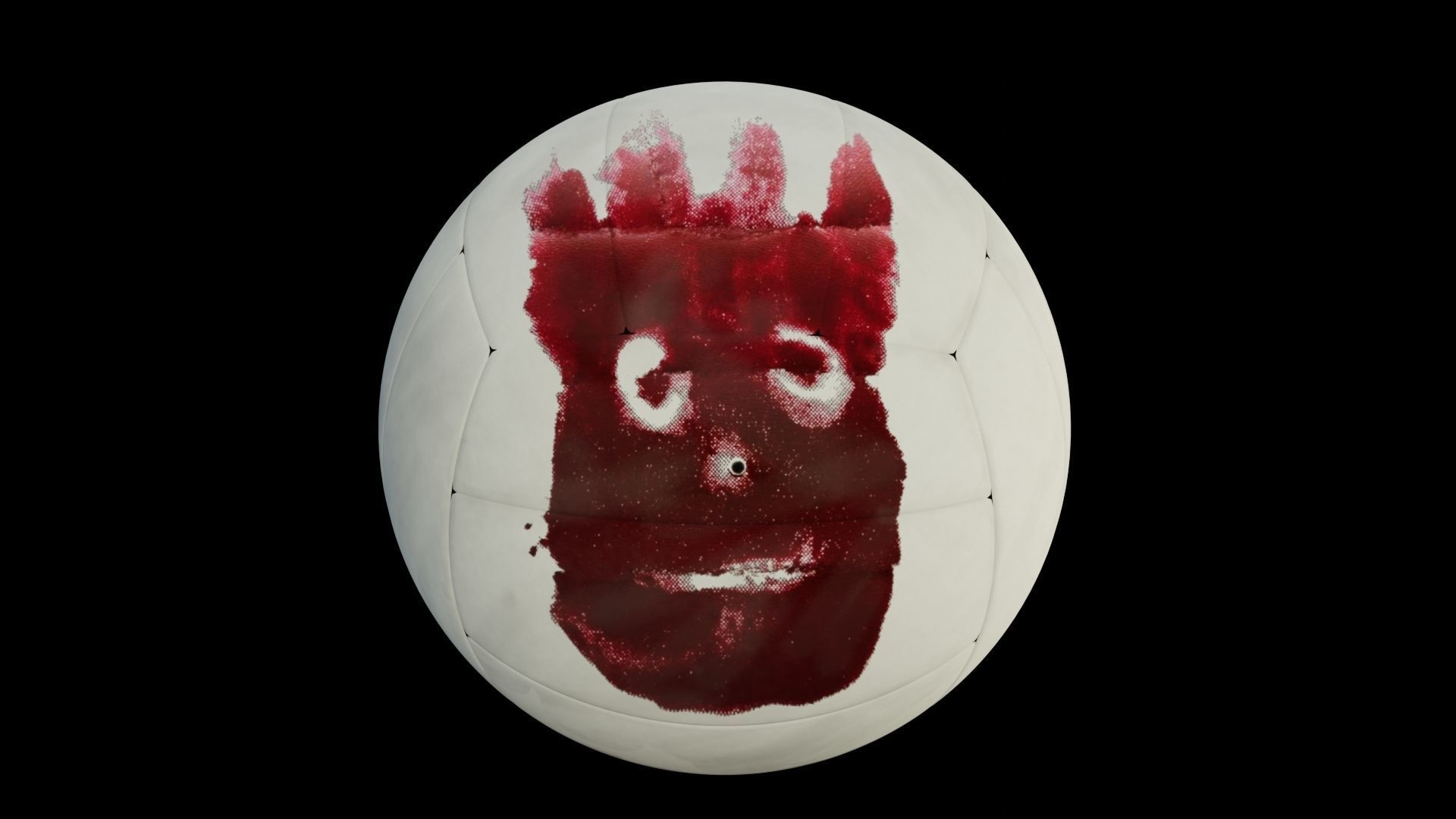 3d model of a Wilson volley ball Low-poly 3D model_1