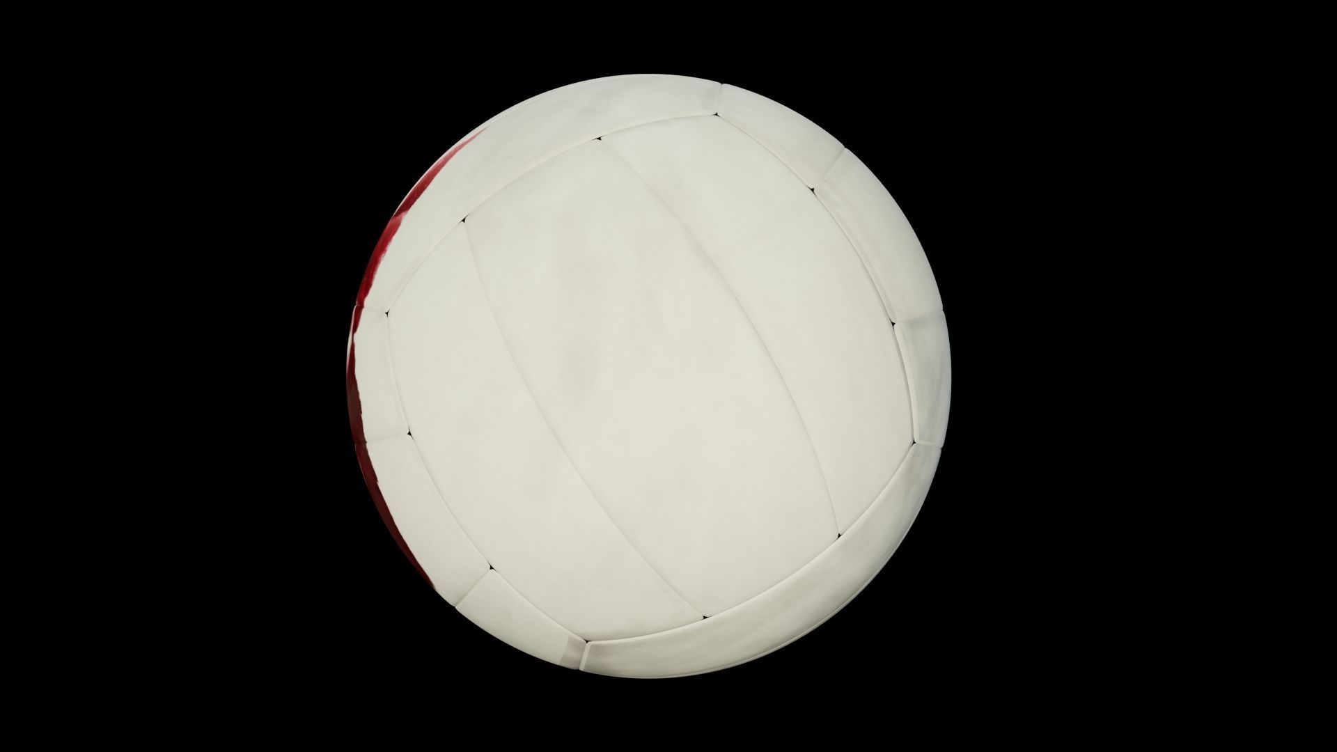 3d model of a Wilson volley ball Low-poly 3D model_9