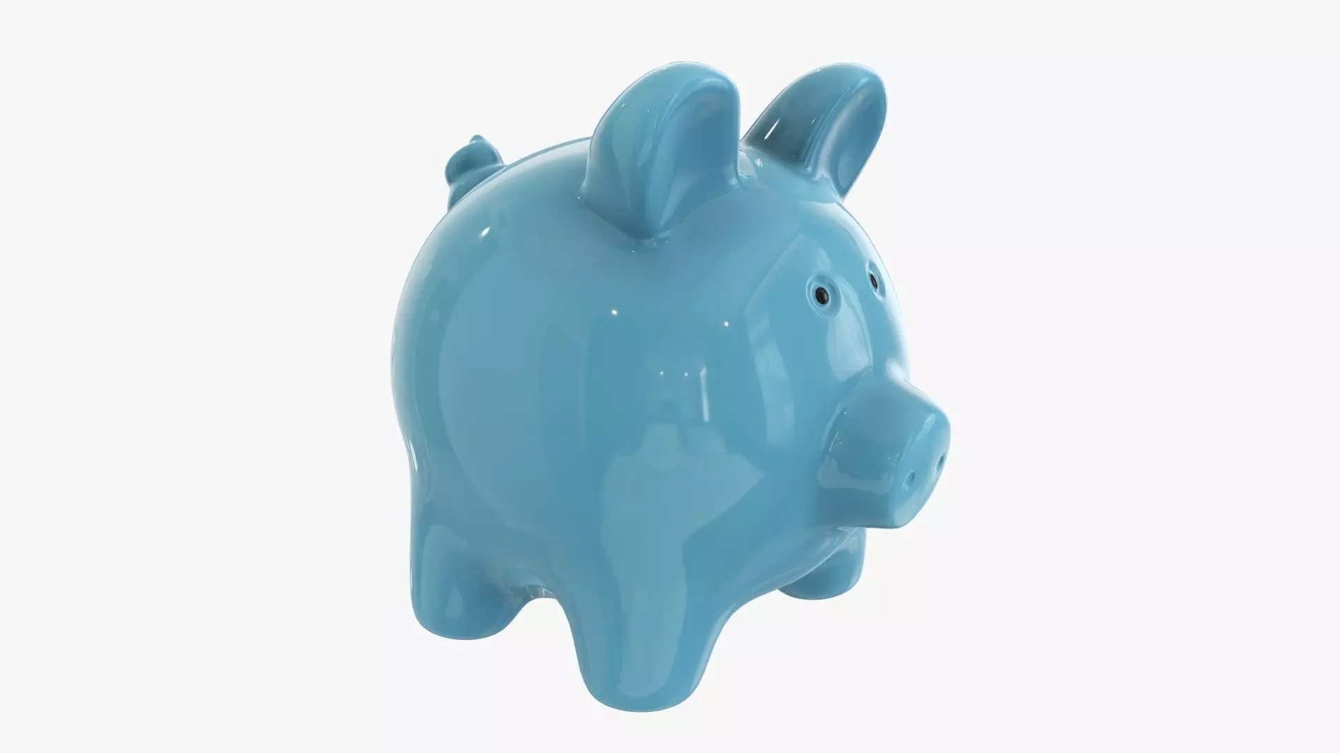 Piggy money bank ceramic 3D model