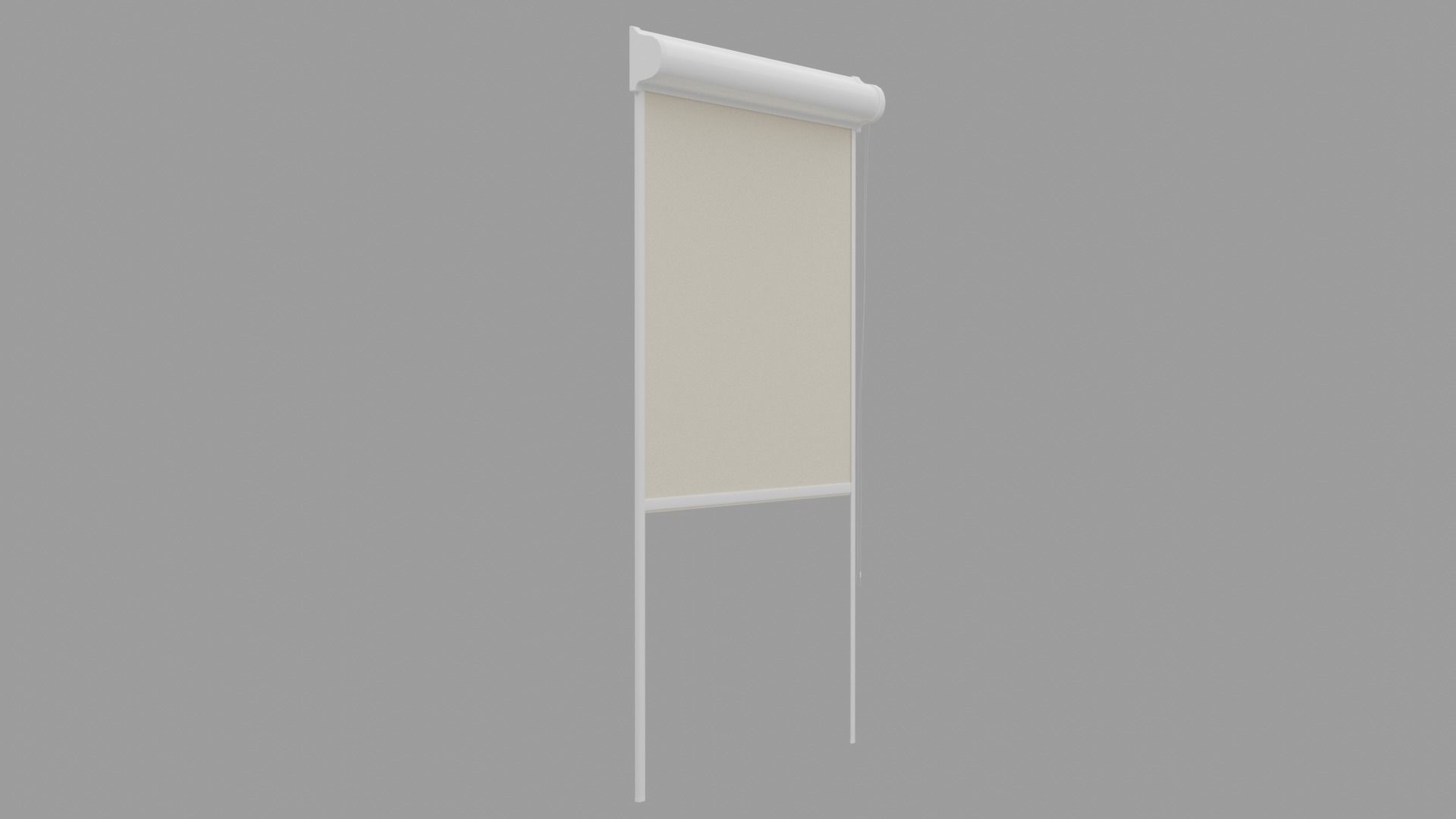 Low poly jalousie roller blind Free low-poly 3D model_1
