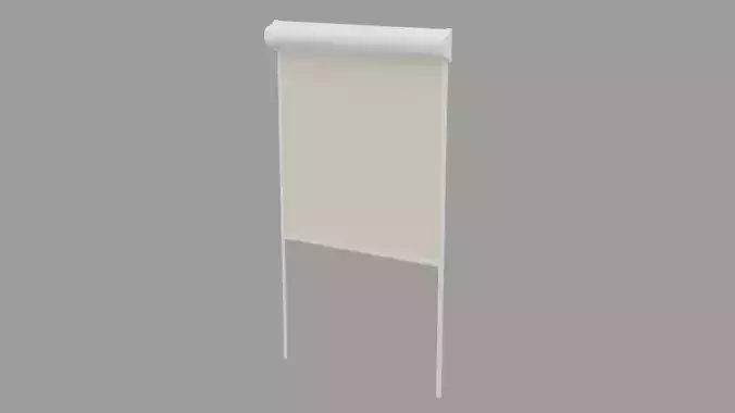 Low poly jalousie roller blind