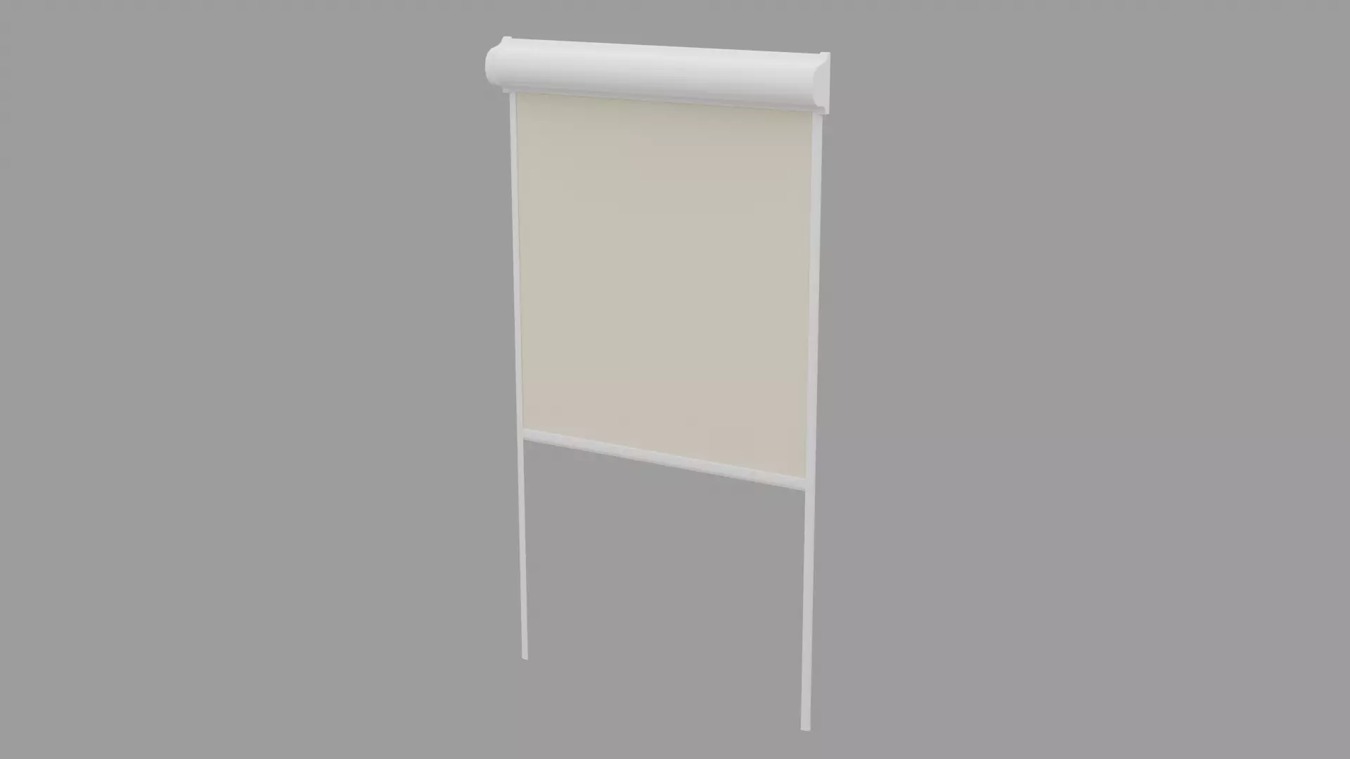 Low poly jalousie roller blind Free low-poly 3D model_0