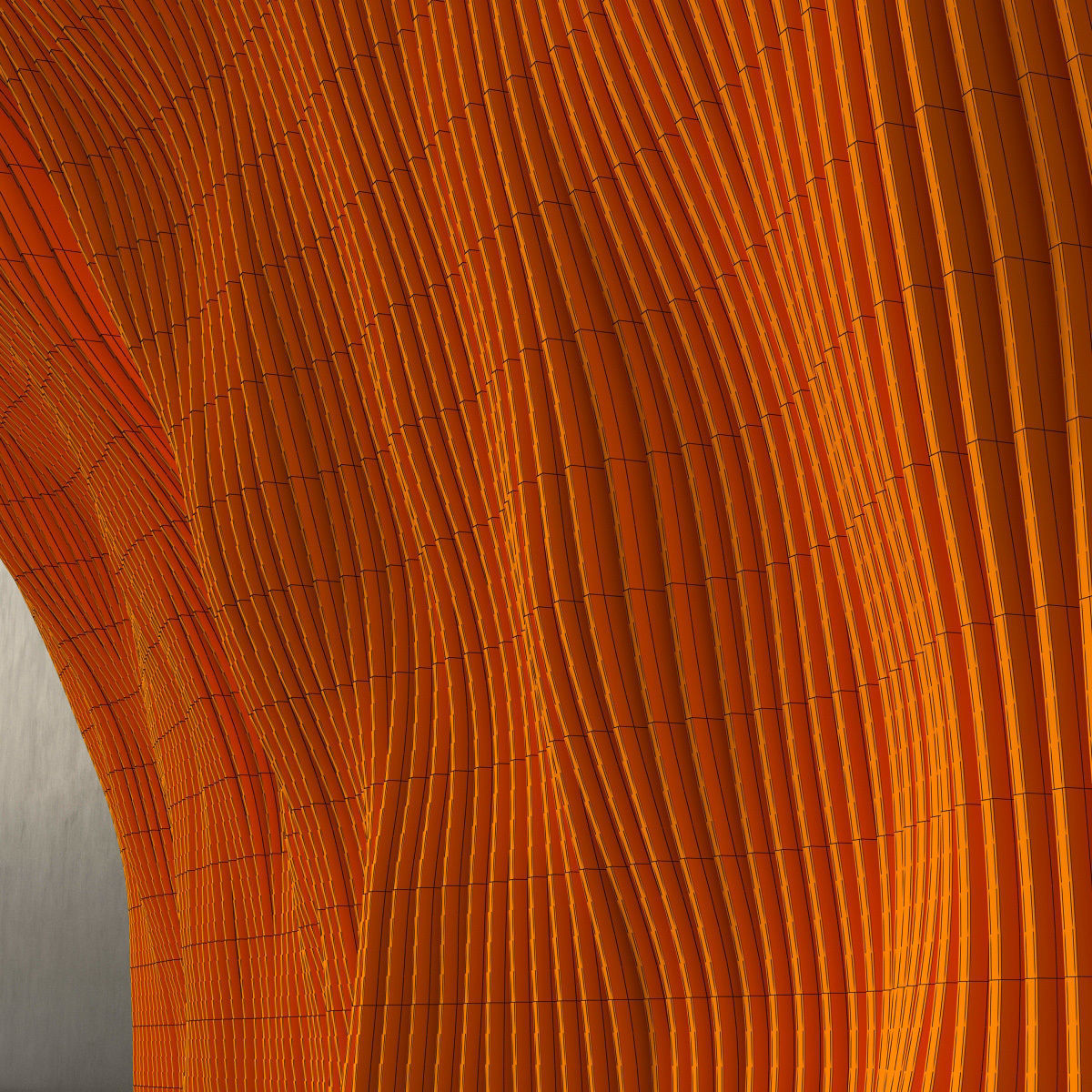 Parametric panel wood rail n2 3D model_16