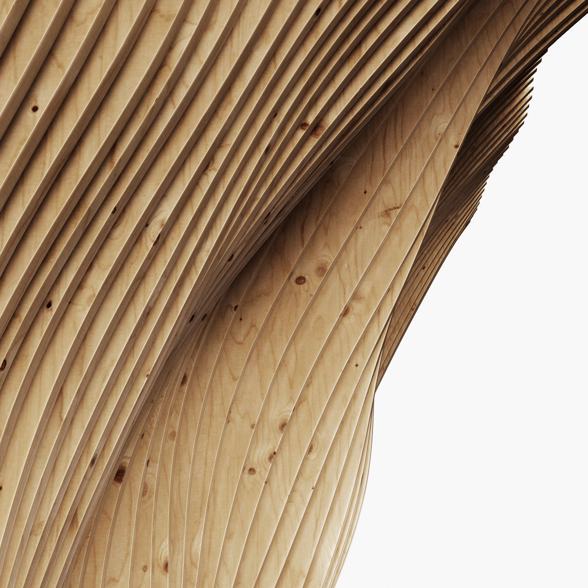 Parametric panel wood rail n2 3D model_6