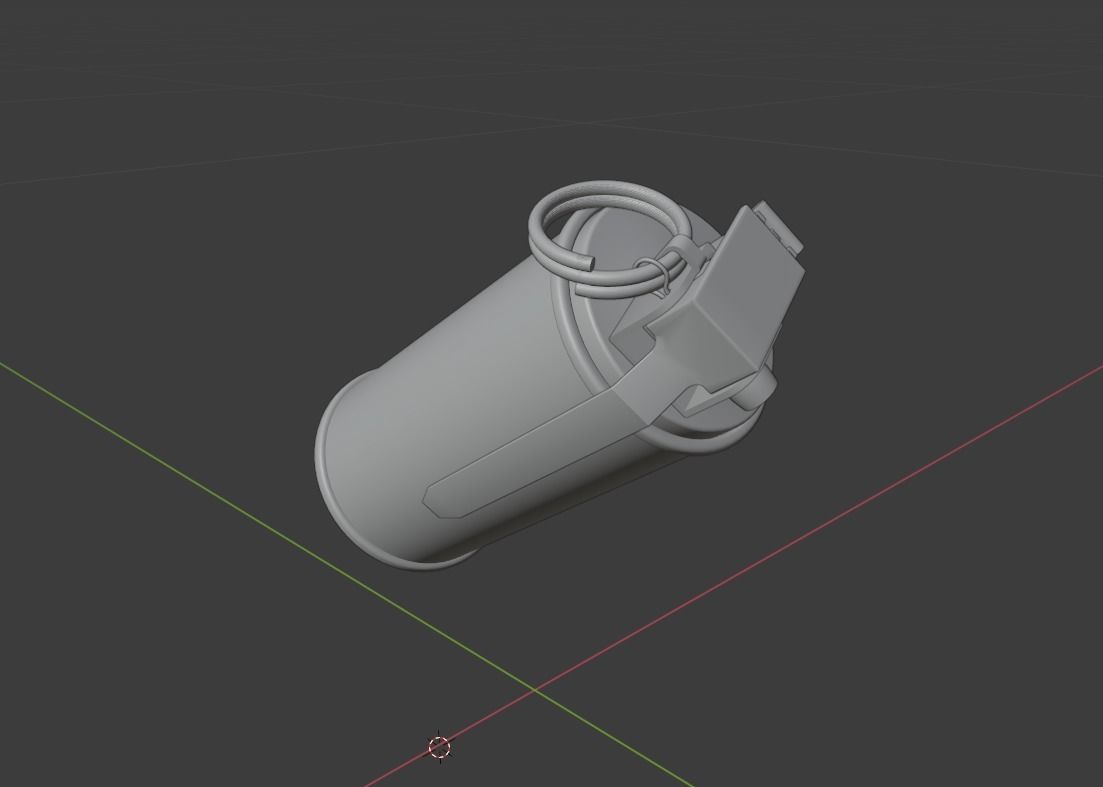3D Smoke Grenade Military Model  Low-poly 3D model_16