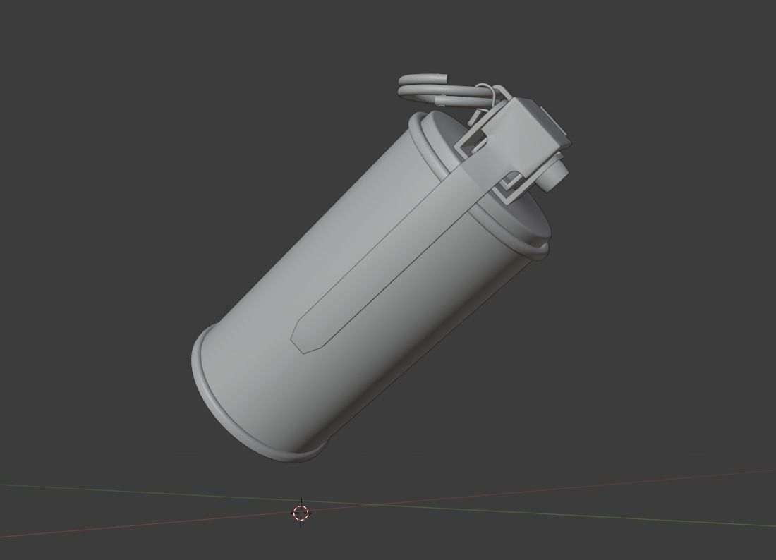 3D Smoke Grenade Military Model  Low-poly 3D model_19