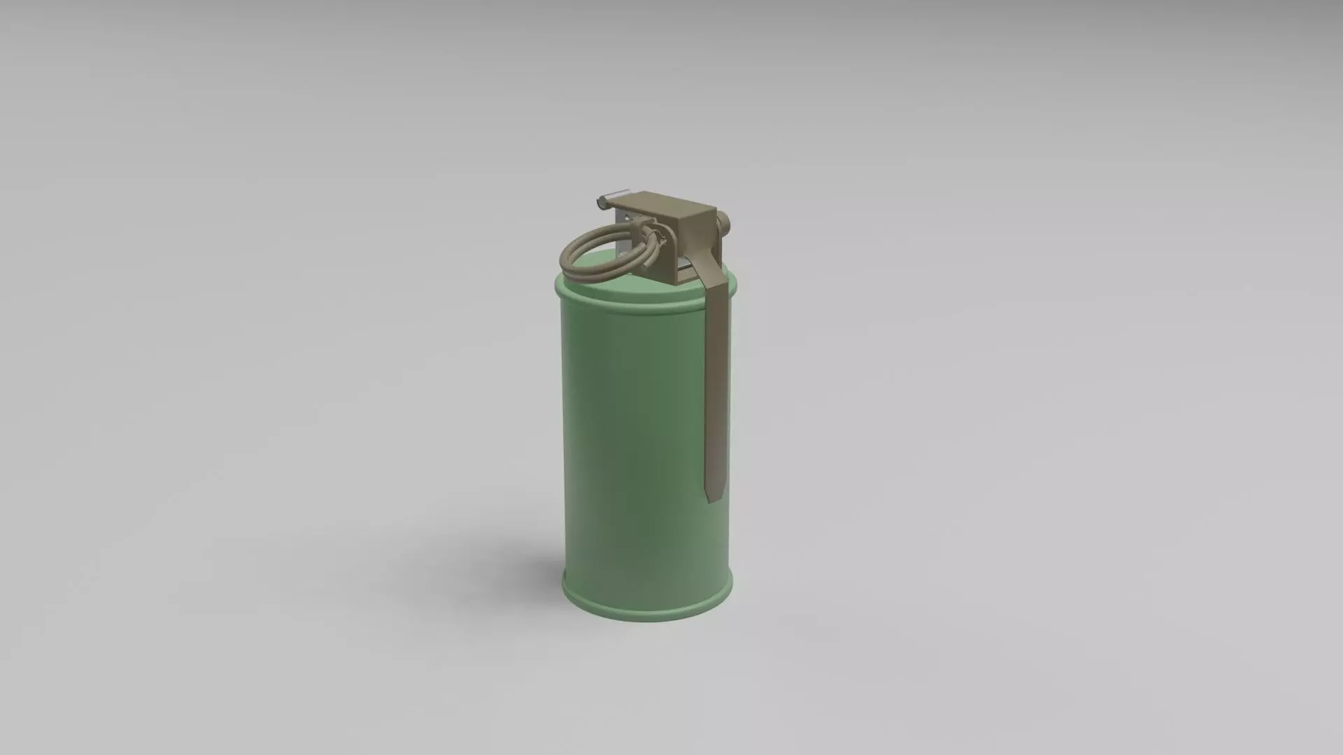 3D Smoke Grenade Military Model  Low-poly 3D model_0