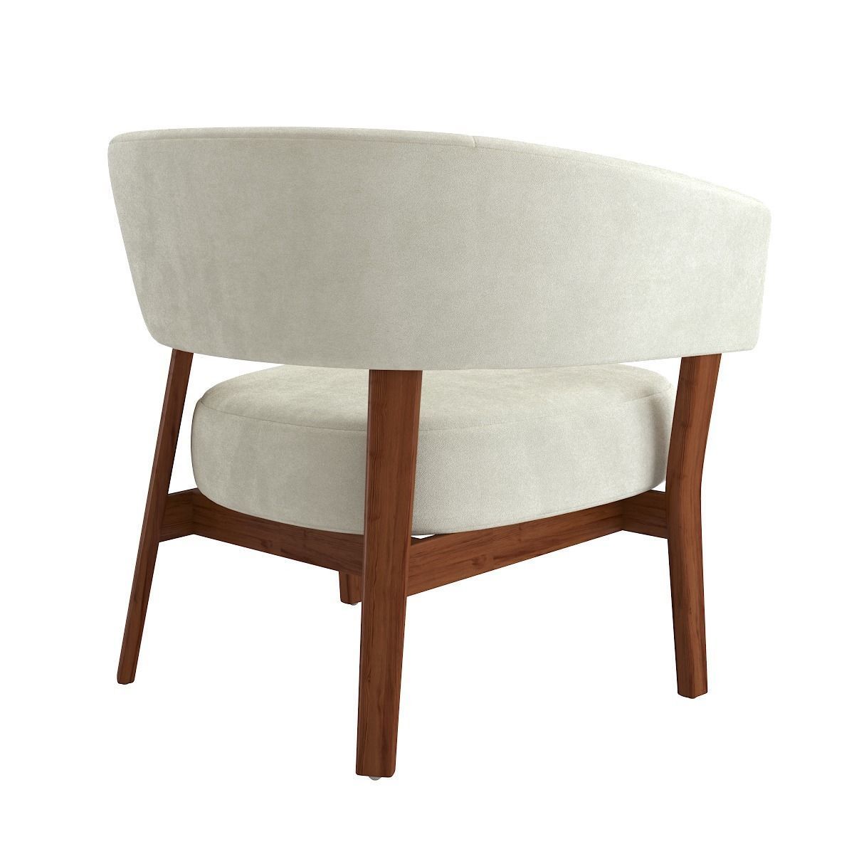 West elm juno chair 3D model_4