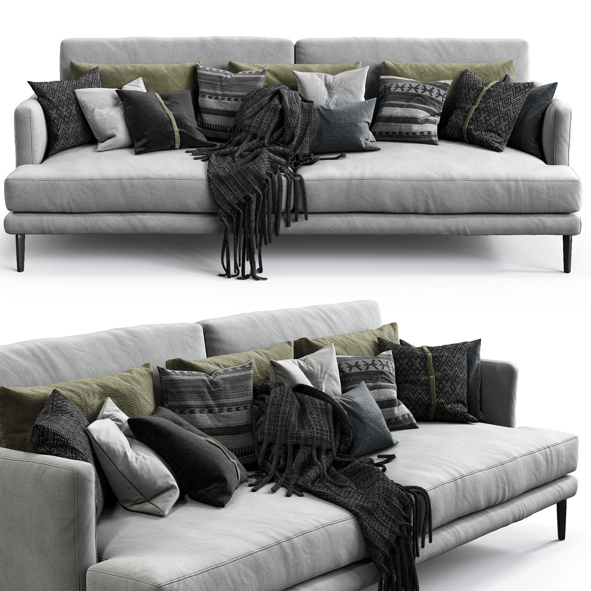 Bonaldo Sofa Paraiso 3D model_1