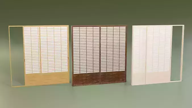 Japanese Shoji with wainscot design