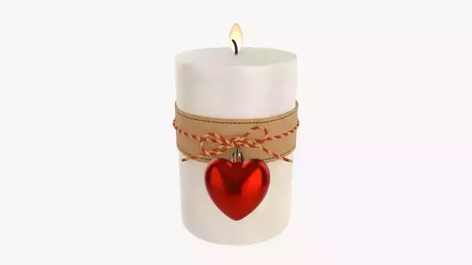 Candle Christmas DIY 02 3D model