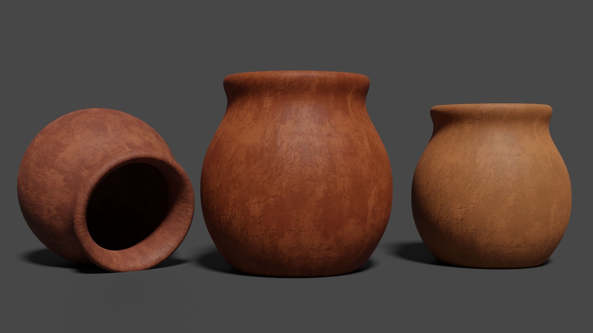 Ancient Vase Low-poly 3D model_1