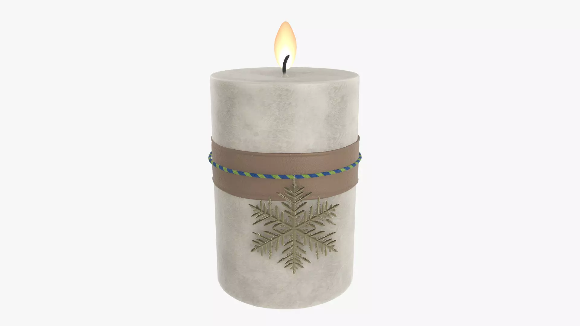 Candle Christmas DIY 03 3D model