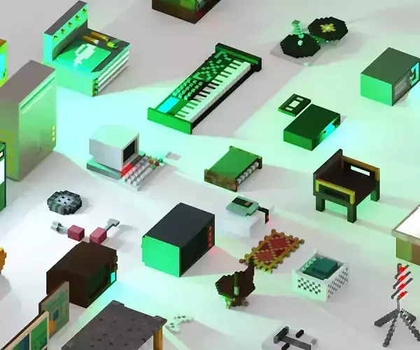 Abstract Lions Voxel Pack 1 