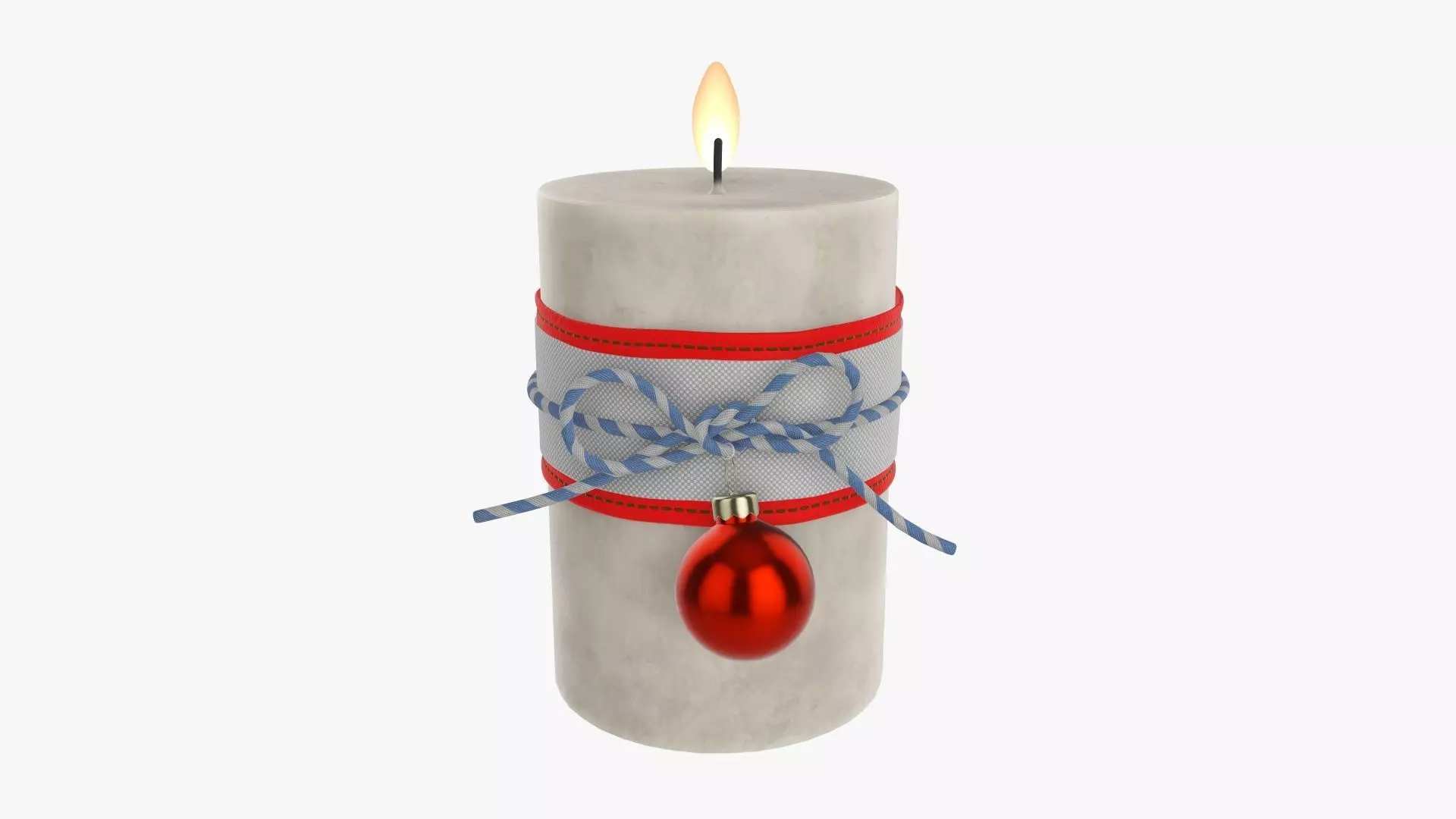 Candle Christmas DIY 04 3D model