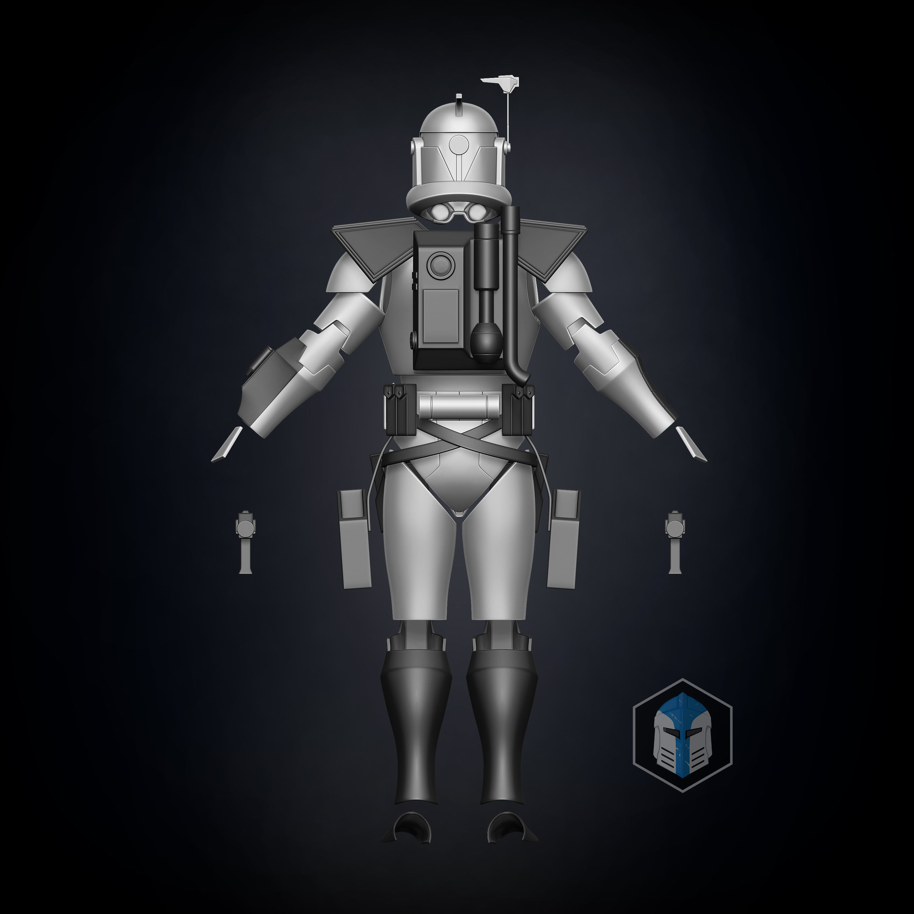 Animated ARC Trooper Armor Accessories 3D print model_4