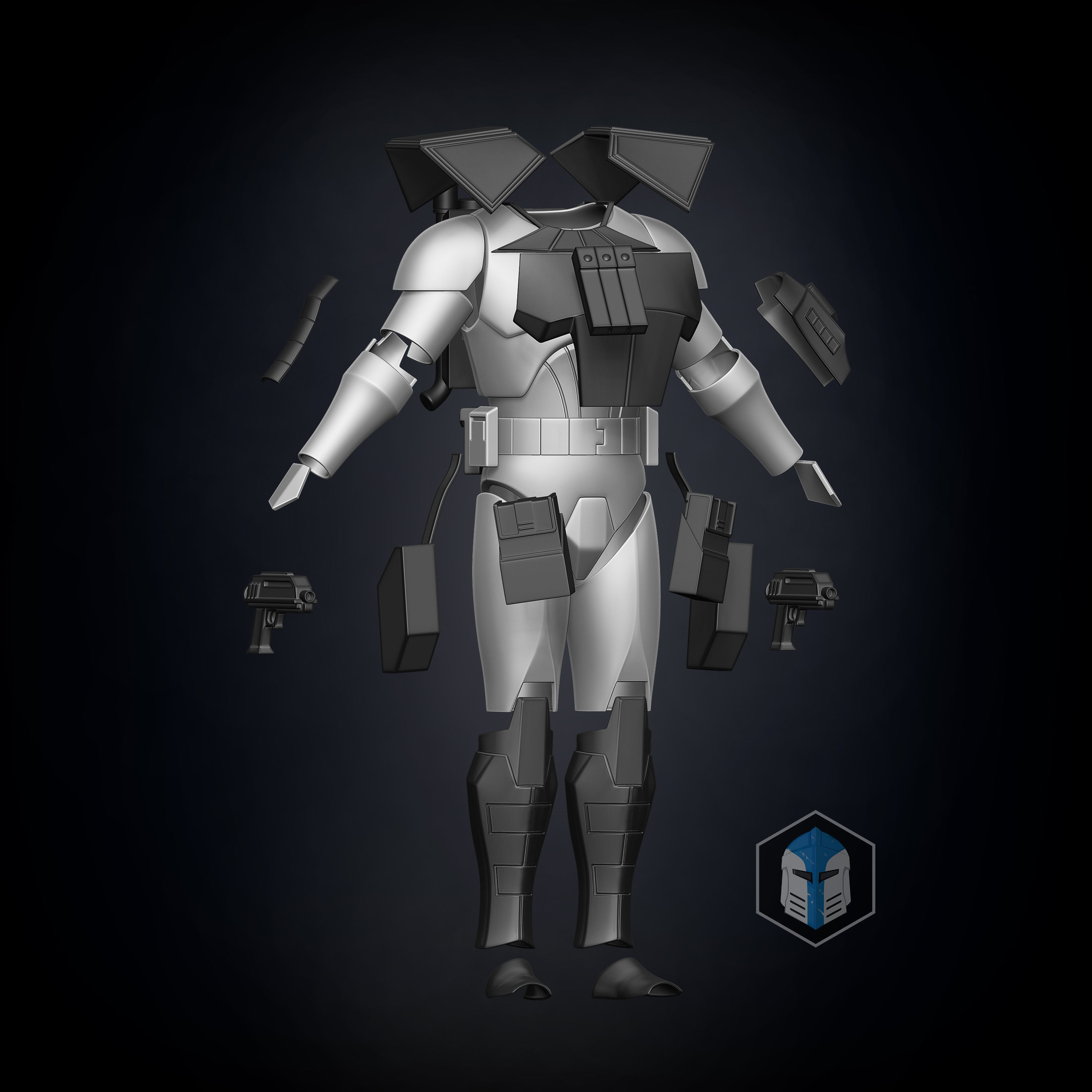 Animated ARC Trooper Armor Accessories 3D print model_7