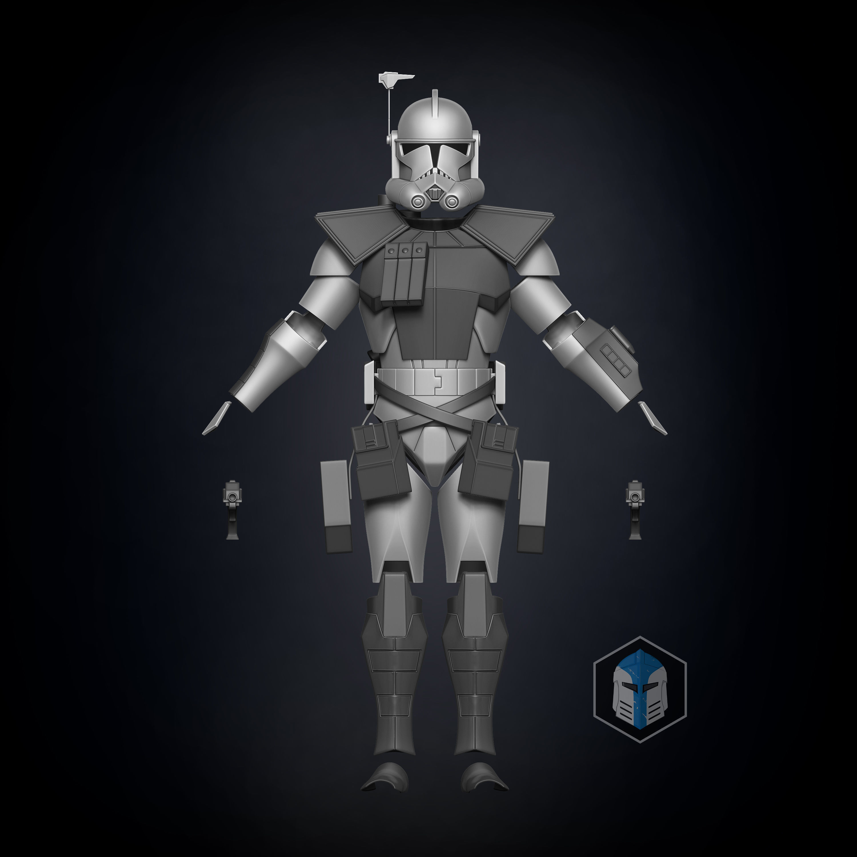 Animated ARC Trooper Armor Accessories 3D print model_1