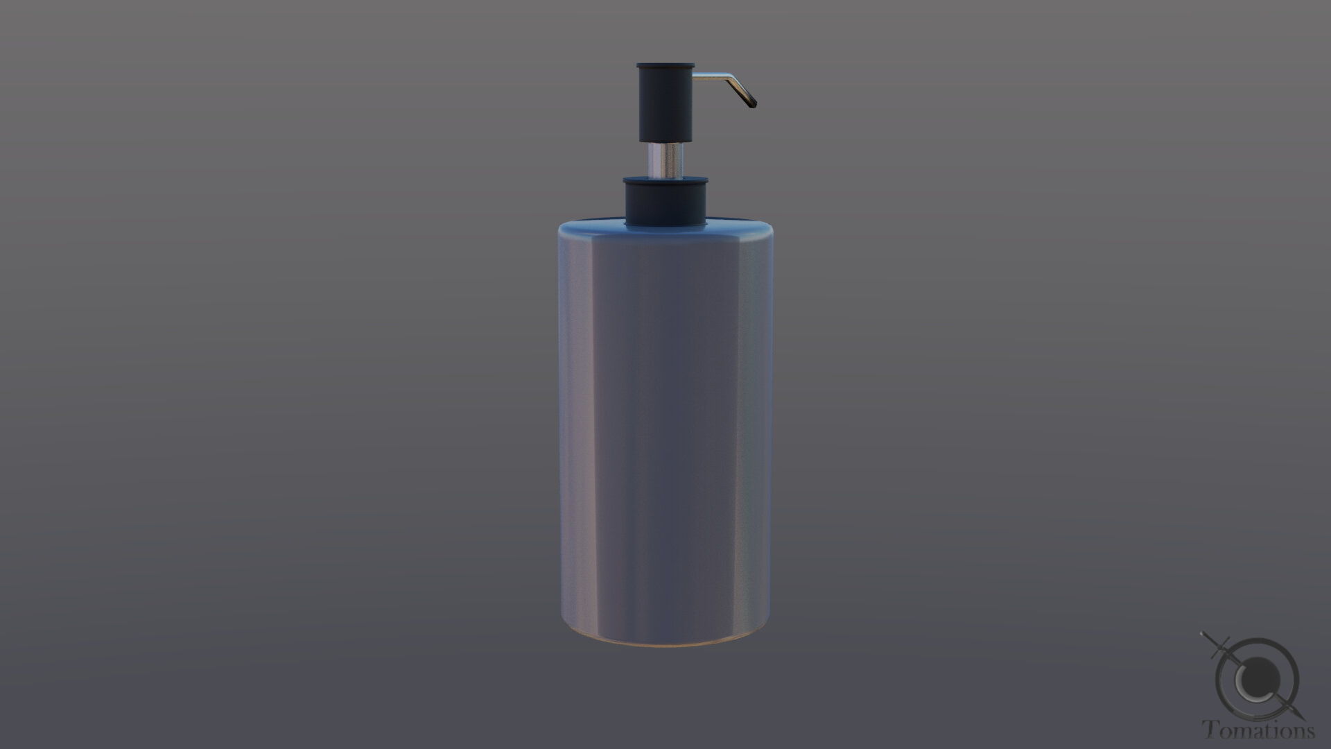Soap Dispenser Low-poly 3D model_7
