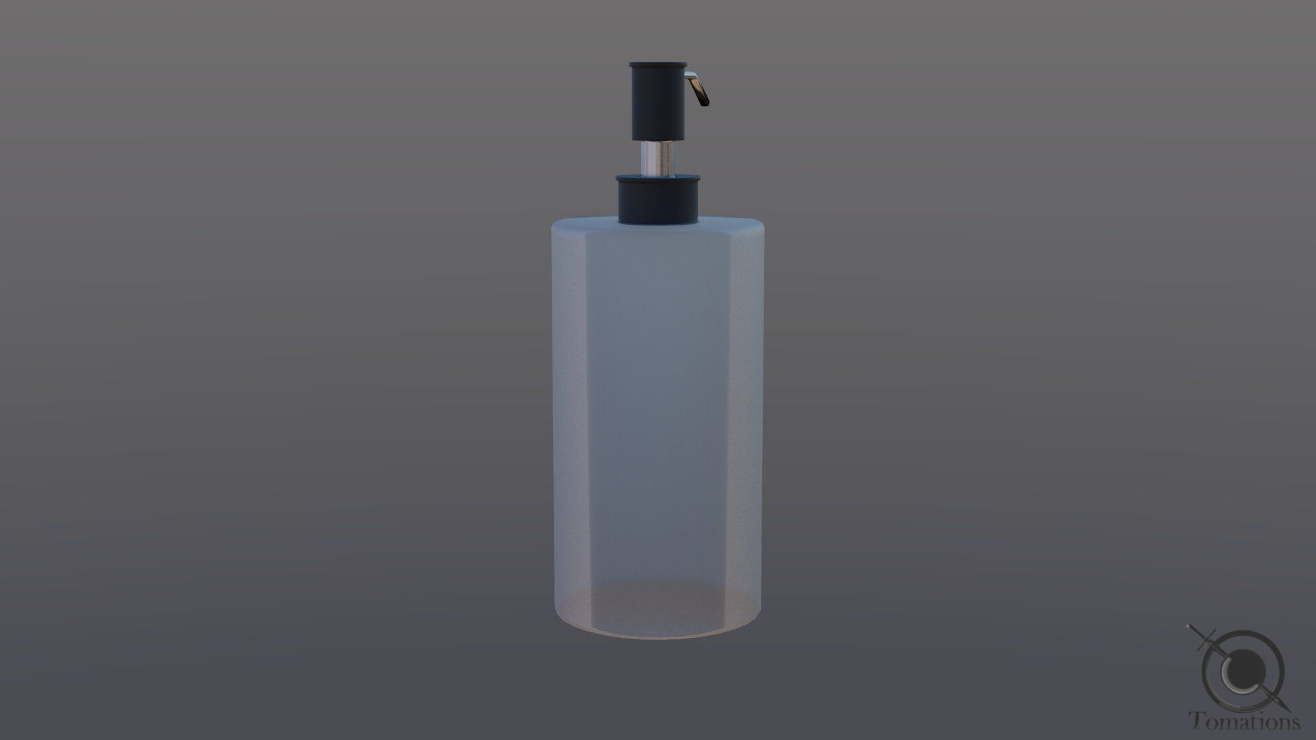 Soap Dispenser Low-poly 3D model_2