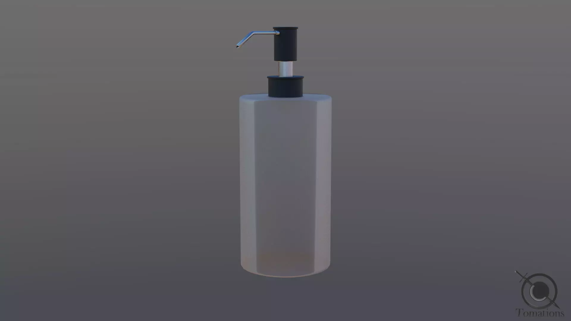 Soap Dispenser Low-poly 3D model_0