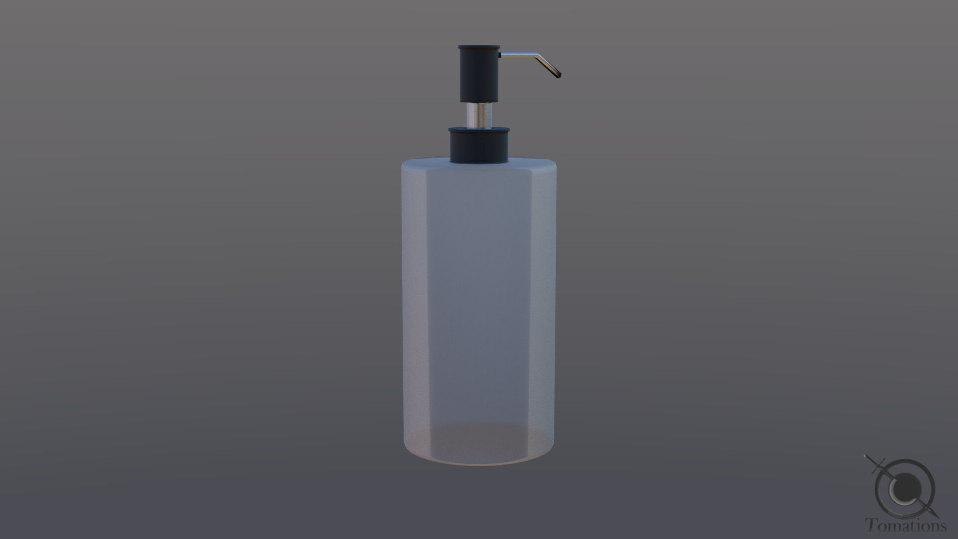 Soap Dispenser Low-poly 3D model_3