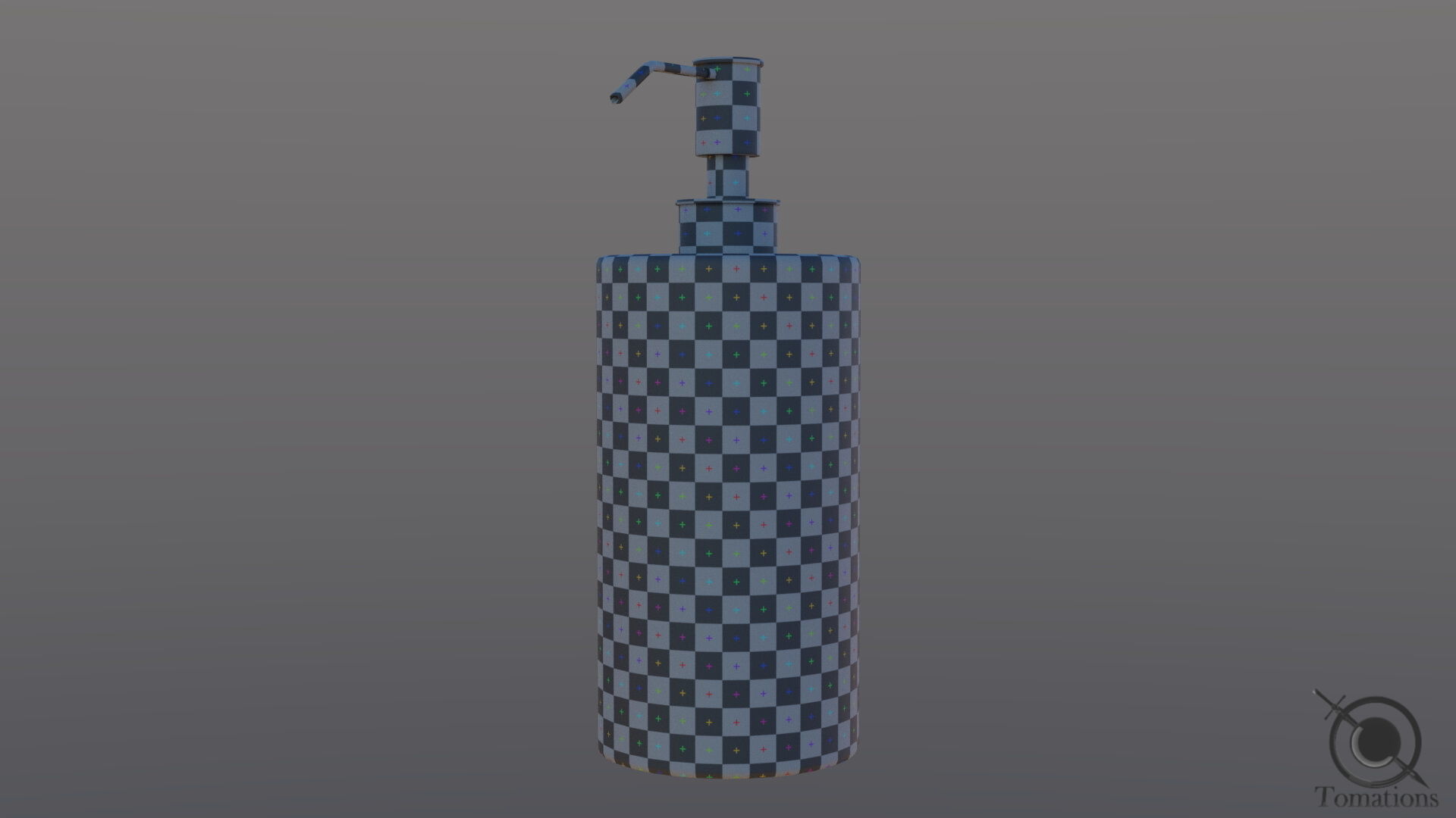 Soap Dispenser Low-poly 3D model_10