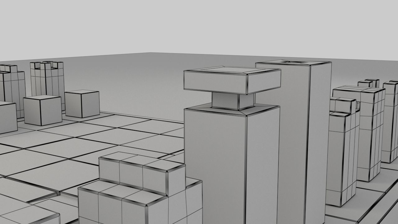 chess unique design Low-poly 3D model_6