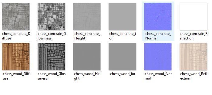 chess unique design Low-poly 3D model_8