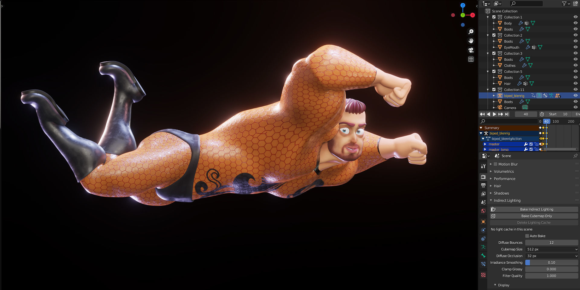 Rigged Stylized Character Man - Hecxa - Blender 3D model_5