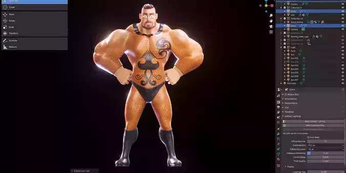 Rigged Stylized Character Man - Hecxa - Blender