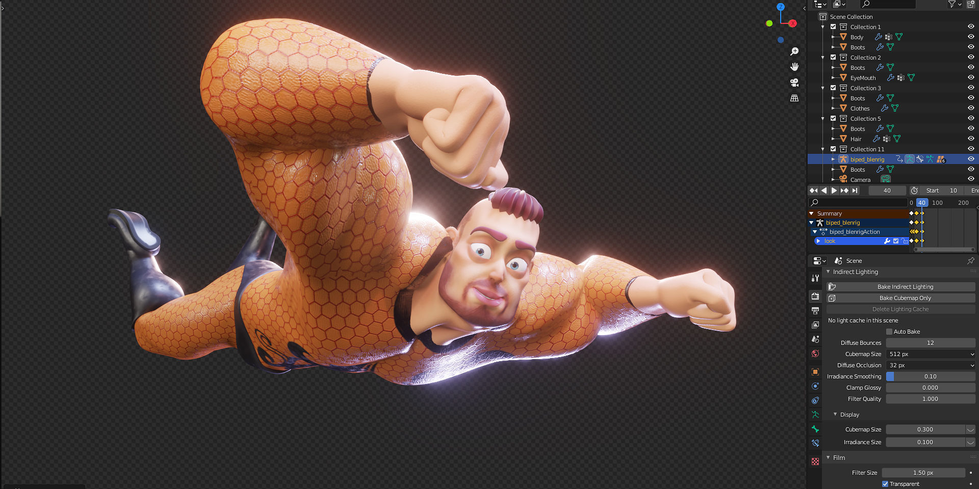 Rigged Stylized Character Man - Hecxa - Blender 3D model_6