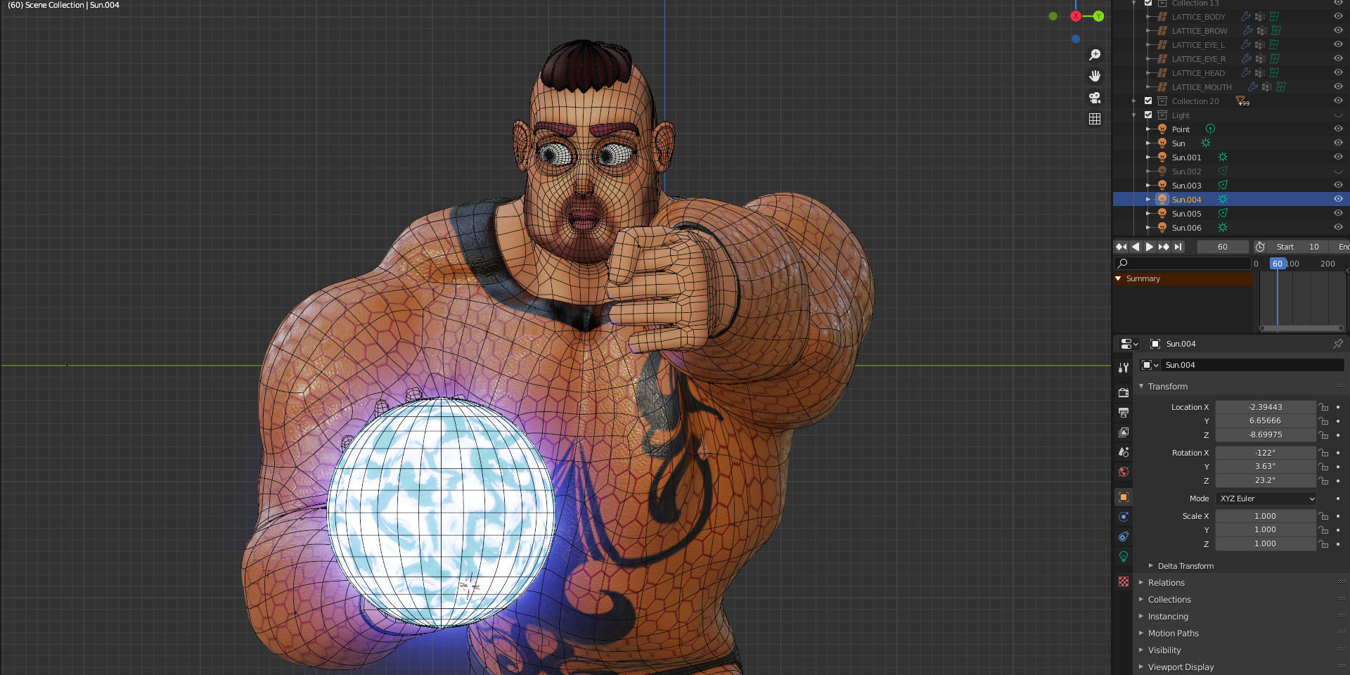 Rigged Stylized Character Man - Hecxa - Blender 3D model_13