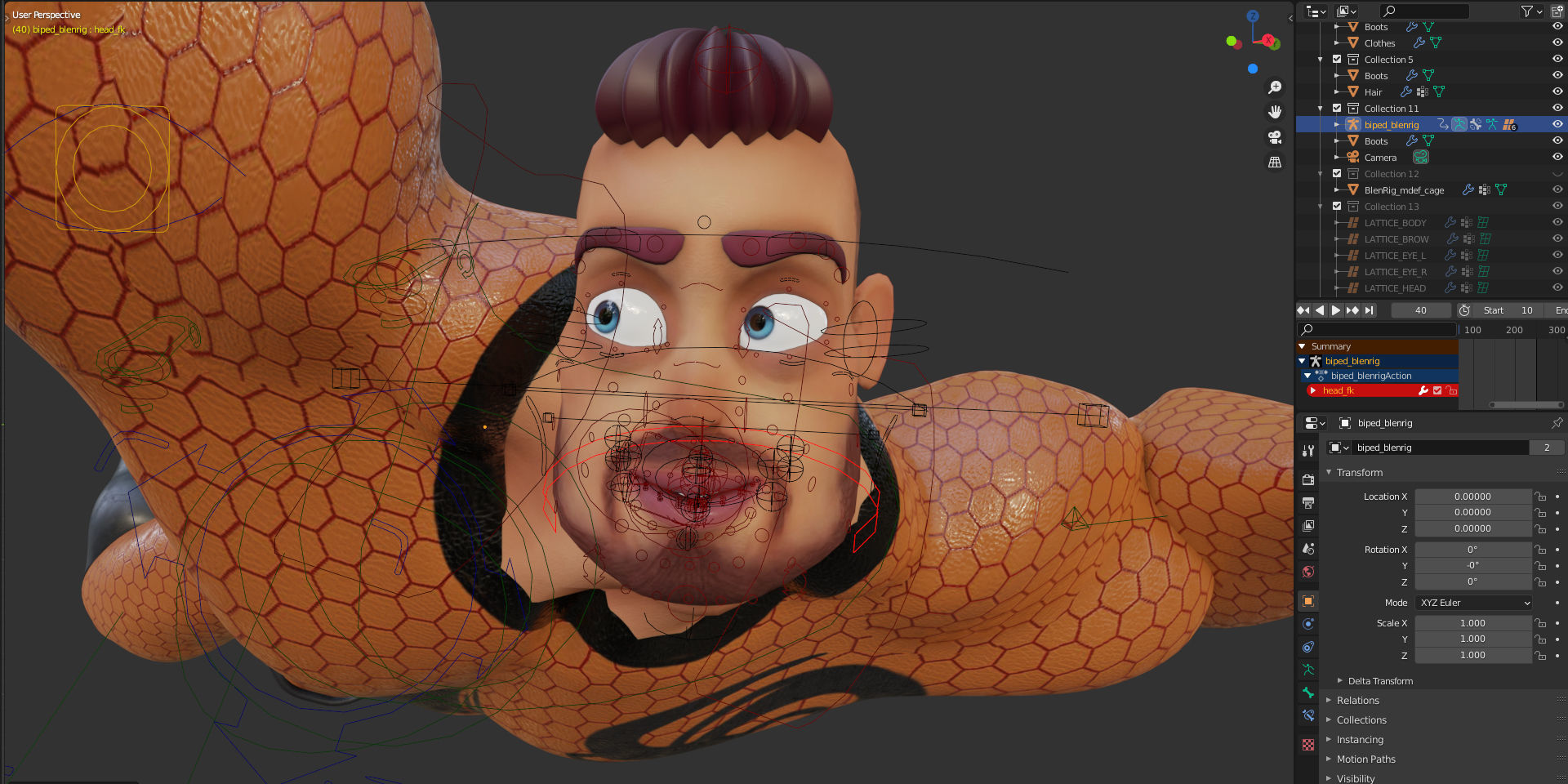 Rigged Stylized Character Man - Hecxa - Blender 3D model_16