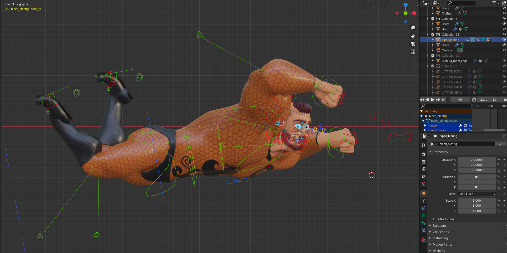 Rigged Stylized Character Man - Hecxa - Blender 3D model_15