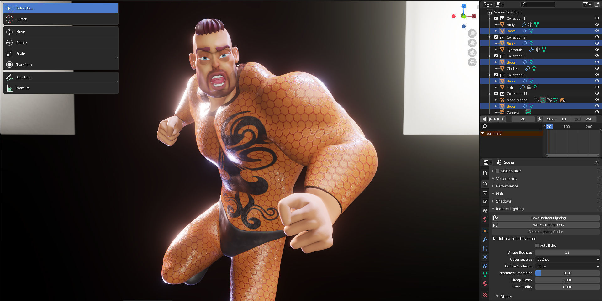 Rigged Stylized Character Man - Hecxa - Blender 3D model_4